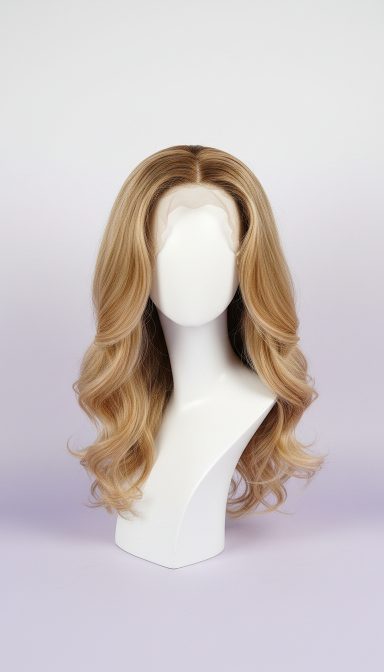Sunlit Gold Full-Cap Wig